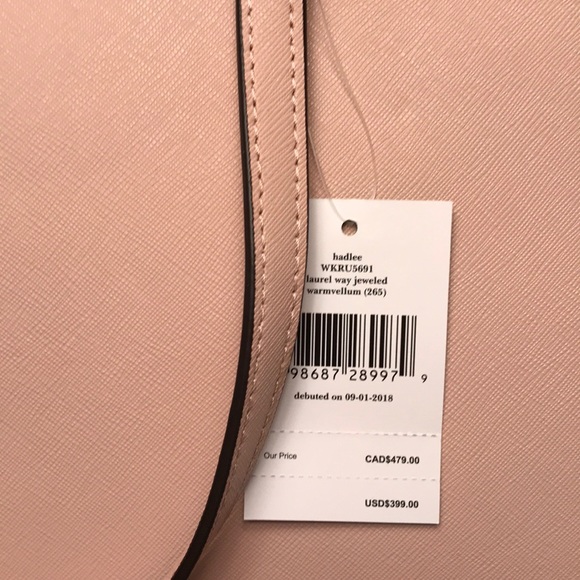 ♠️Large Kate Spade Laurel Way Jeweled Hadlee Bag♠️ - Picture 6 of 8